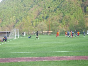 il rigore del 2-0 messo a segno da Roberto Vinante
